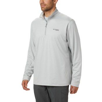 Columbia PFG Slack Tide 1/4 Zip Big, Pullover Grises Para Hombre | 829610-YZF